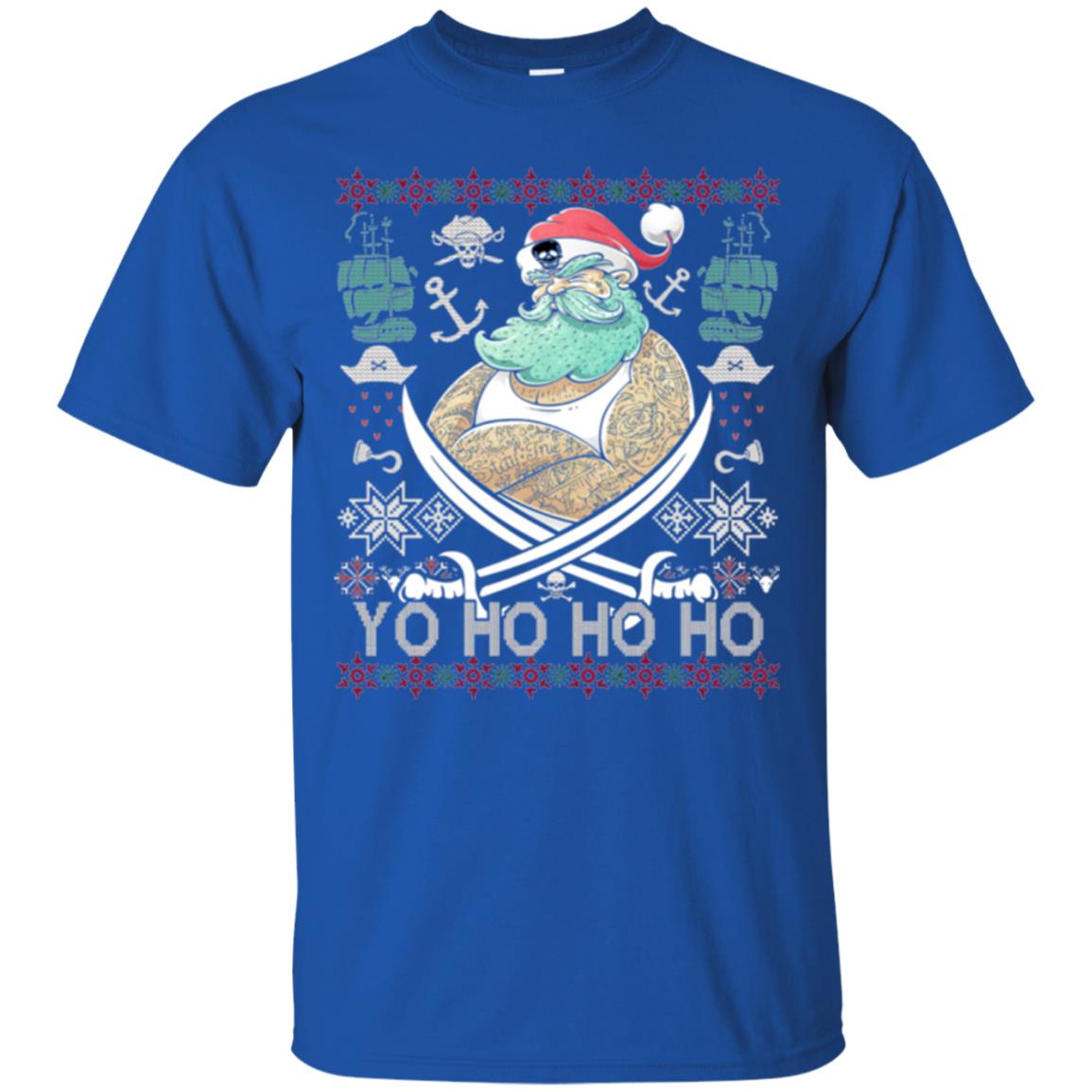 Christmas T-shirt Santa Pirate Royal