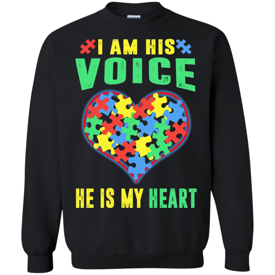 Autism Awareness Shirt He Is My Heart Black