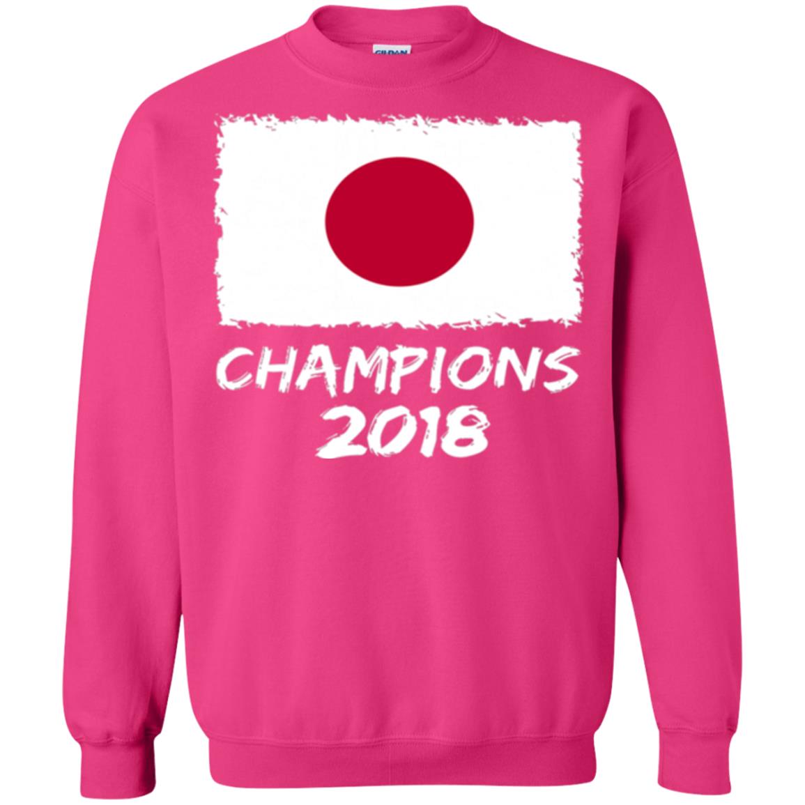 Football Lover T-shirt Japan Champions 2018 T-shirt Heliconia