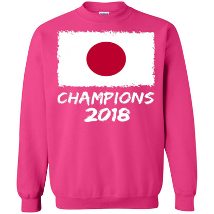Football Lover T-shirt Japan Champions 2018 T-shirt Heliconia