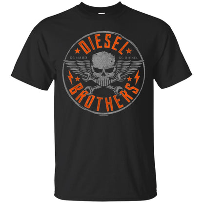 Skull Cross Wrench T-shirt Diesel Brothers Go Hard Go Diesel Black