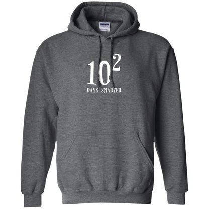 Funny Math 100th Day T-shirt 10 Squared Is 100 Days Smarter Dark Heather