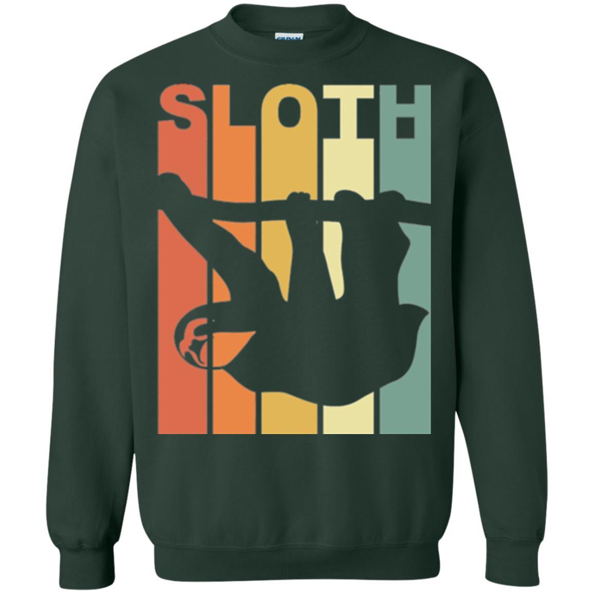 Vintage Sloth T-shirt Forest Green