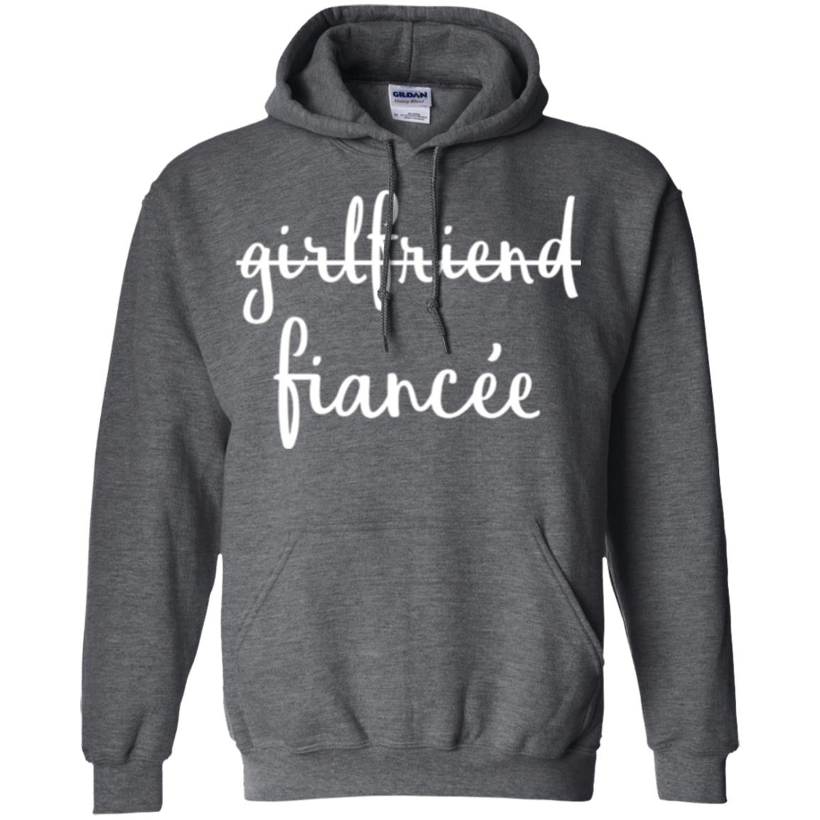 Fiance Engagement Party T-shirt Girlfriend Fiancee Dark Heather