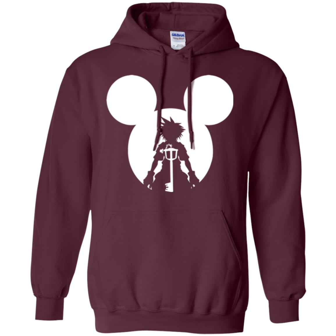 Mickey Lovers T-shirt Disney Kingdom Hearts Maroon