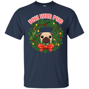 Christmas T-Shirt Bah Hum Pug