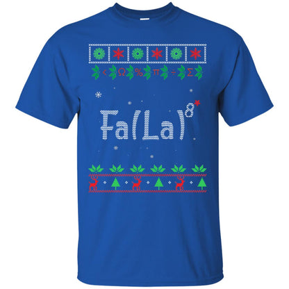 Fa La La La Mathematics X-mas Gift Shirt Royal