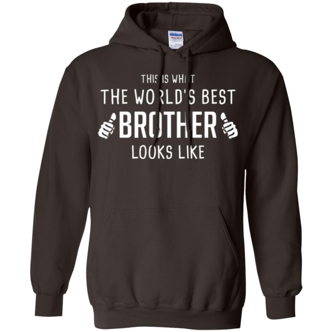 Brother T-shirt This Is What The Worlds Best Brother Looks Like Dark Chocolate