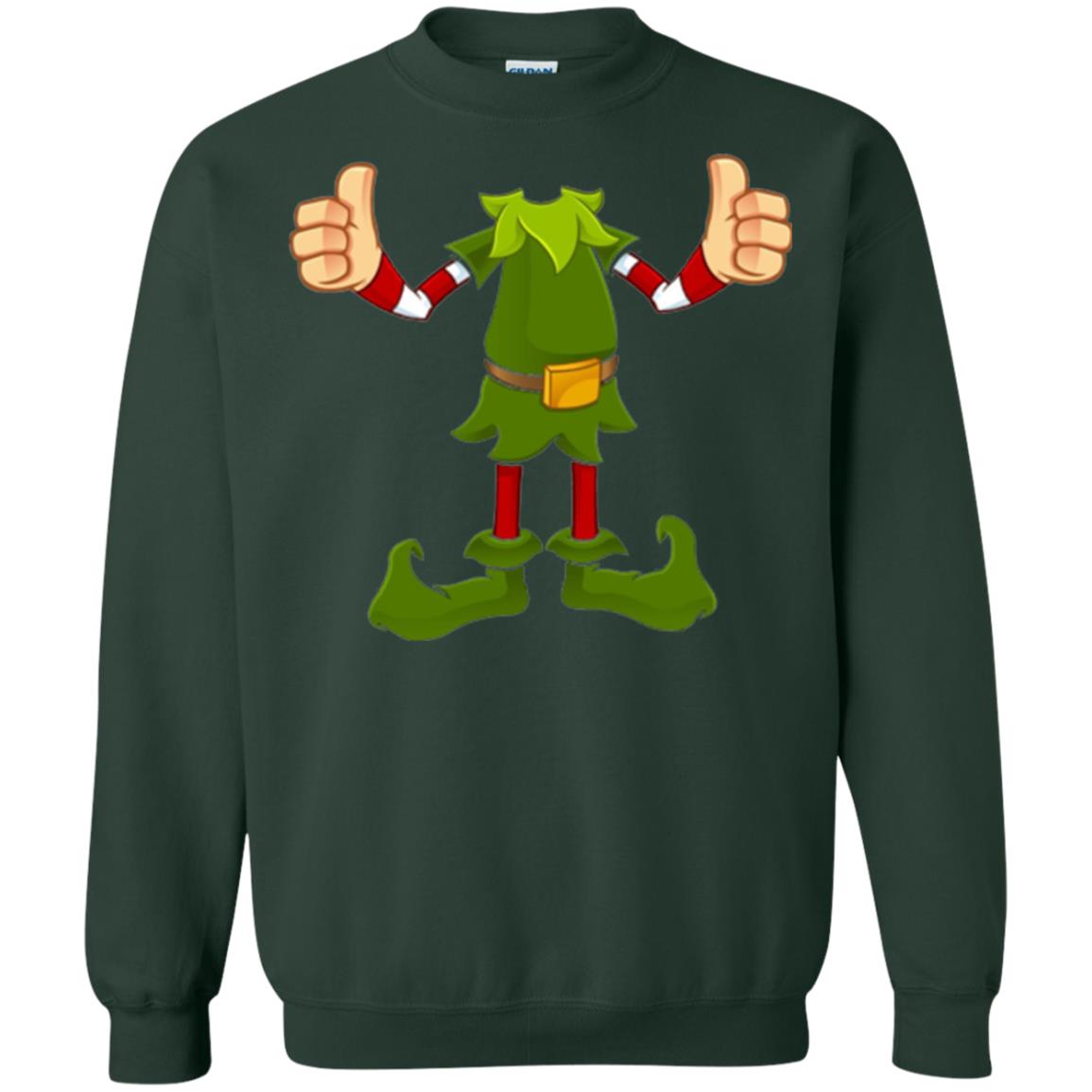 Chirstmas T-shirt Funny Elf Forest Green