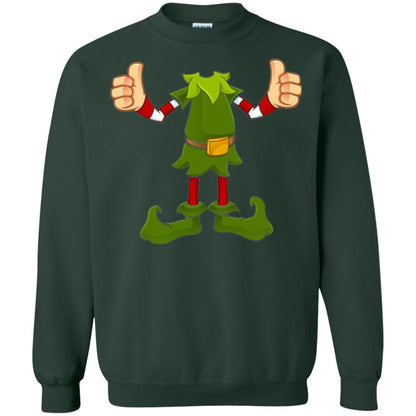 Chirstmas T-shirt Funny Elf Forest Green