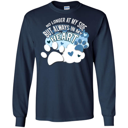 But Always In My Heart Dog In Heaven T-shirt Navy