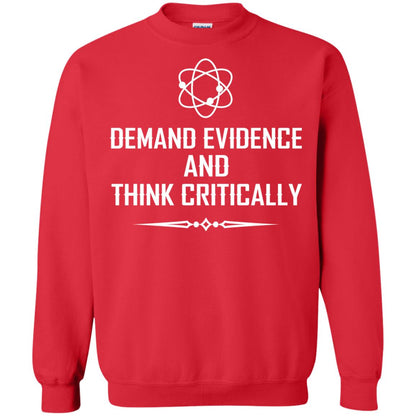 Demand Evidence And Think Critically Shirts Red