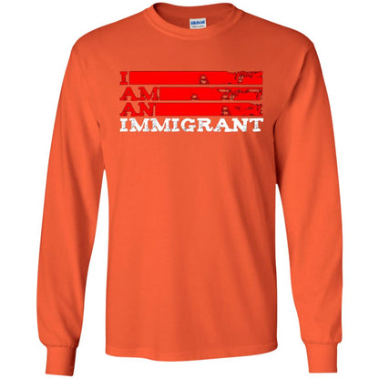 Anti Trump T-shirt Political Tee I Am An Immigrant Political Orange