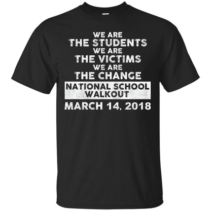 We Are The Students We Are The Victims Gun Control T-shirt Black