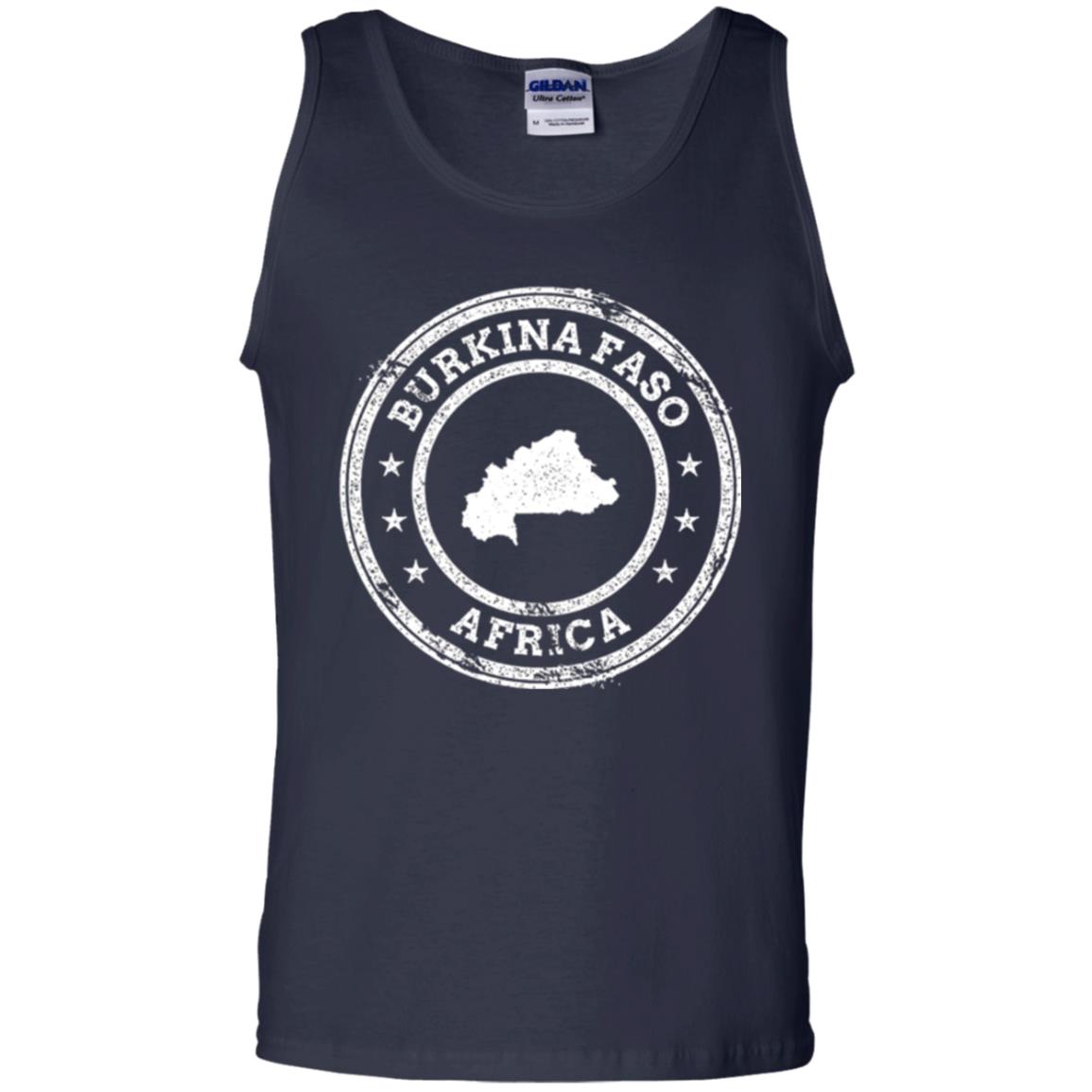Burkina Faso Africa Passport Stamp T-shirt Navy