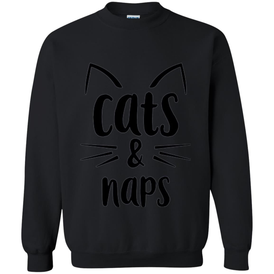Cats And Naps Lovers T-shirt Black