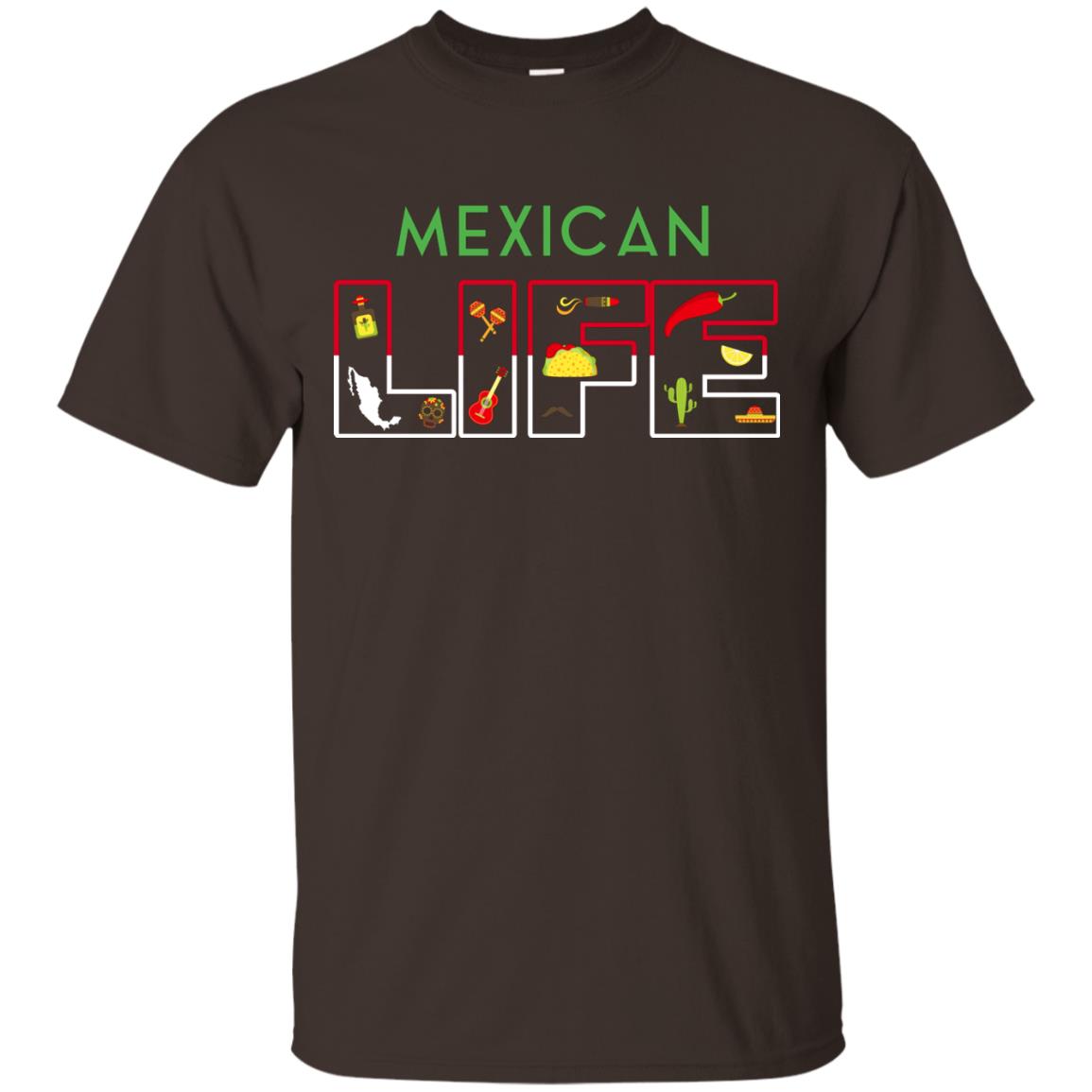 Mexican Life Cinco De Mayo T-shirt Dark Chocolate
