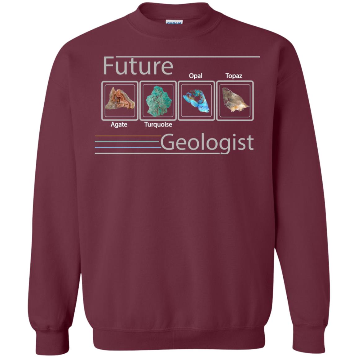Future Geologist T-shirt Color Rocks Maroon