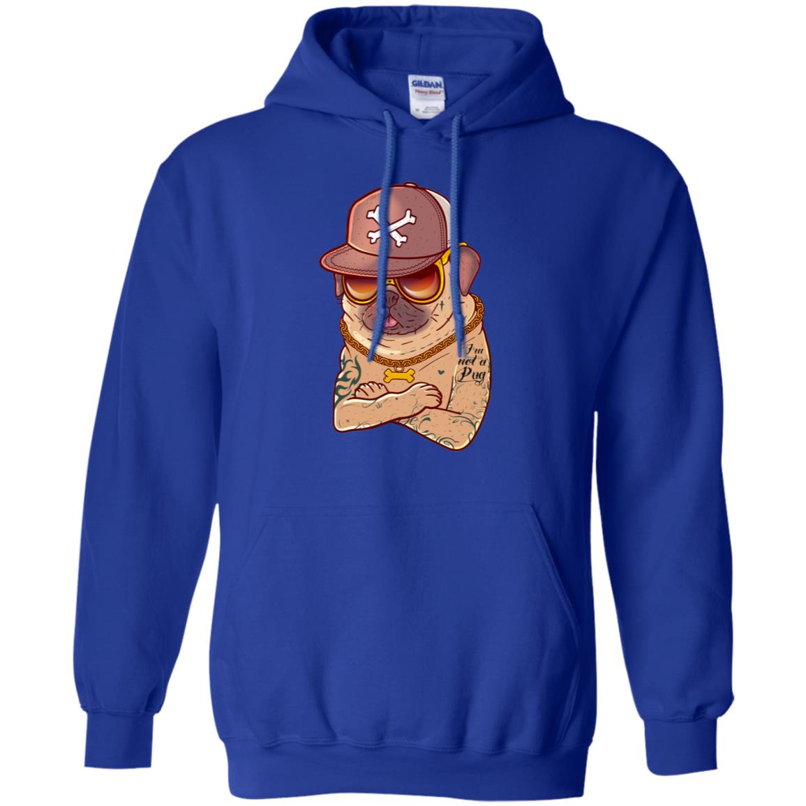 I'm Not A Pug Tattoo Dog Owner Shirt Royal