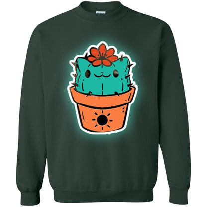 Cat Lover T-shirt Cactus Dog Catcus Forest Green