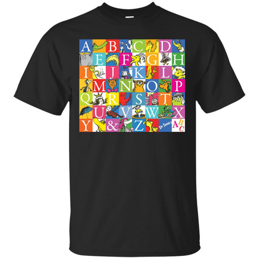 Dr. Seuss A To Z Gift Shirt For Funny Man Black