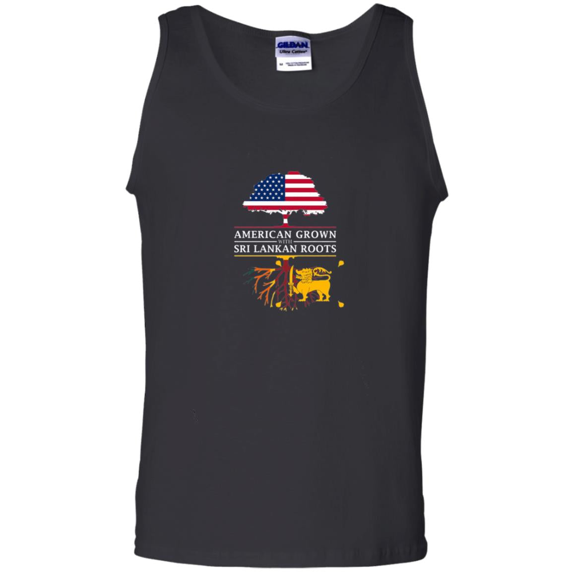 American Grown With Sri Lankan Roots Shirt Black