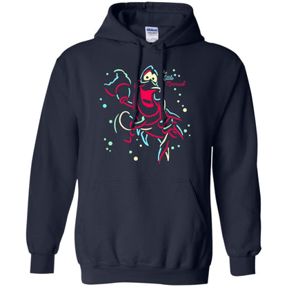 Disney Little Mermaid Neon Sebastian Graphic T-shirt Navy