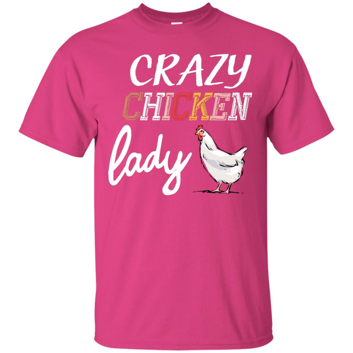 Crazy Chicken Lady Chicken Shirt For Girls Womens Heliconia