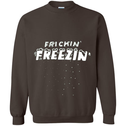Funny Frickin_ Freezin_ T-shirt Dark Chocolate