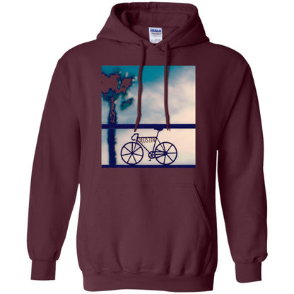 Biking In Austin T-shirt Maroon
