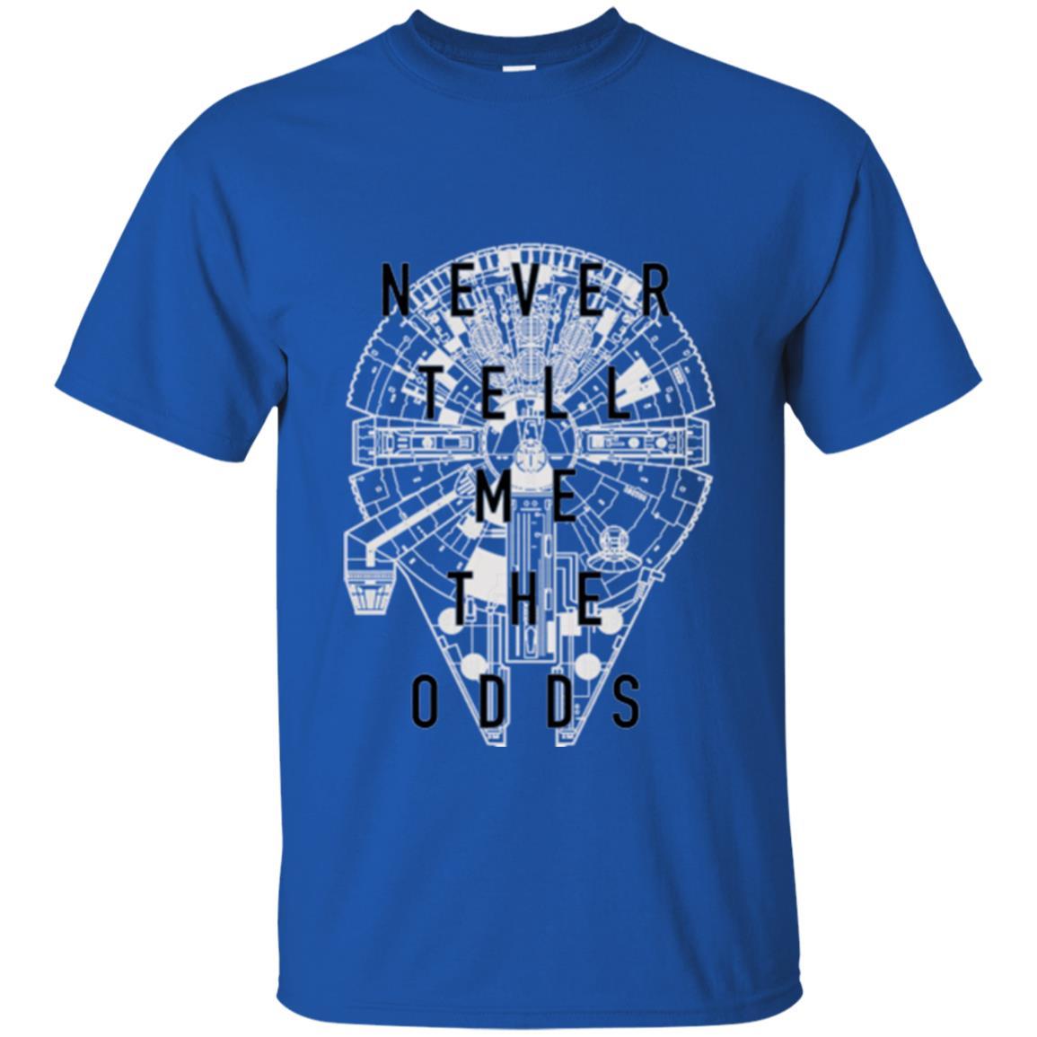 Film T-shirt Falcon Never Tell Me The Odds T-shirt Royal