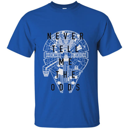 Film T-shirt Falcon Never Tell Me The Odds T-shirt Royal