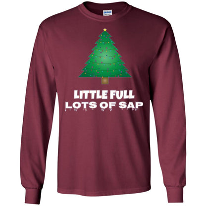 Christmas T-shirt Little Full Lots Of Sap Maroon