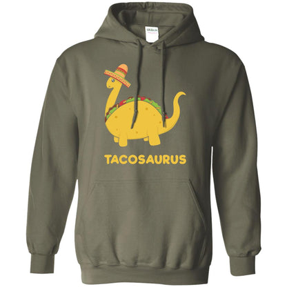 Cinco De Mayo Tacosaurus Taco Dinosaur Lover Shirt Military Green