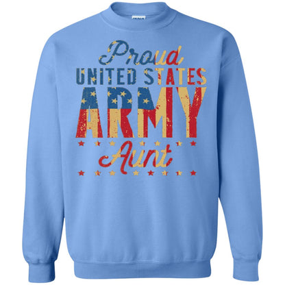 Proud United States Army Aunt Us Shirt Carolina Blue
