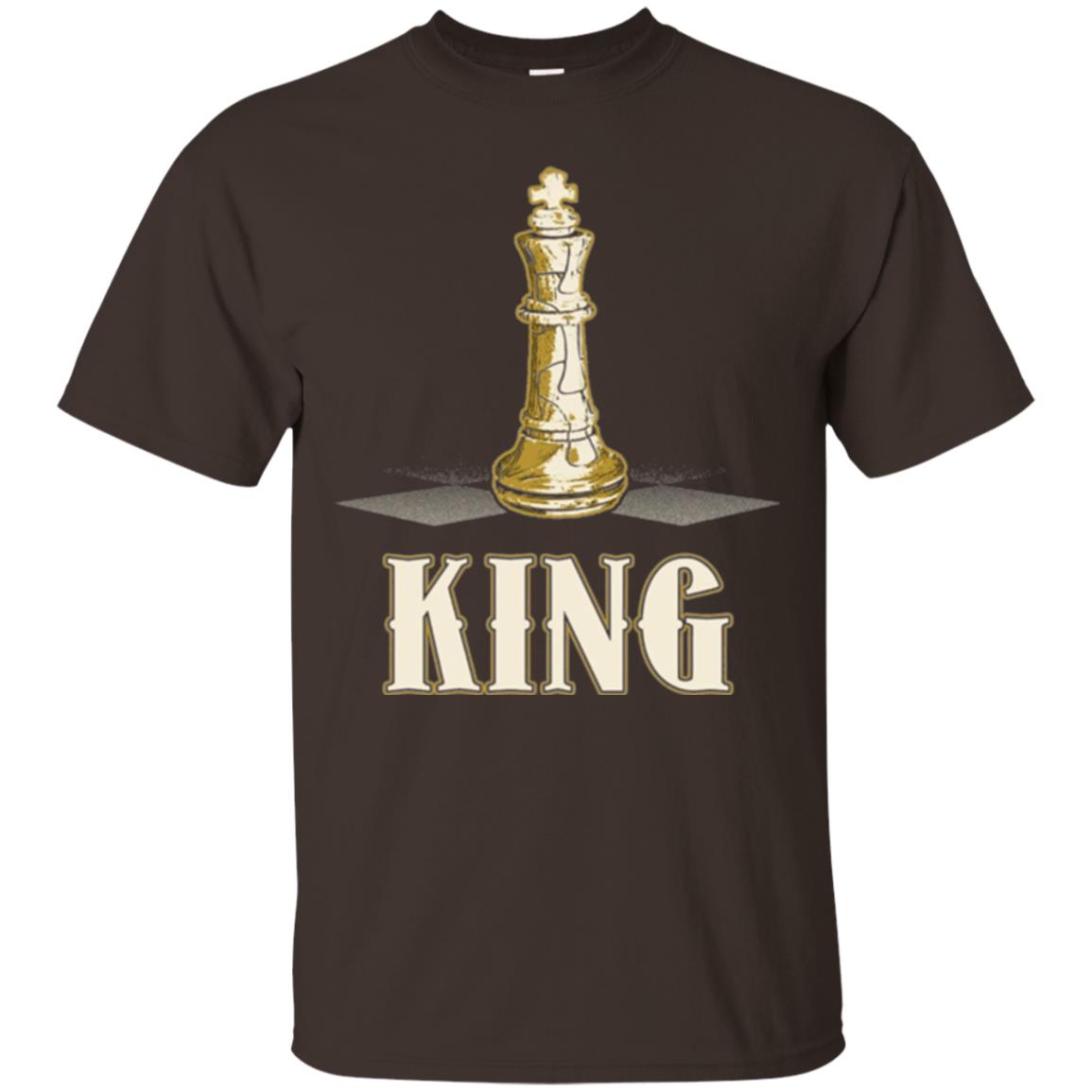 King Chess Piece Chess Player T-shirt Dark Chocolate