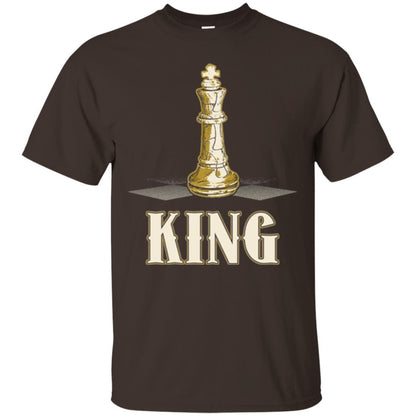 King Chess Piece Chess Player T-shirt Dark Chocolate