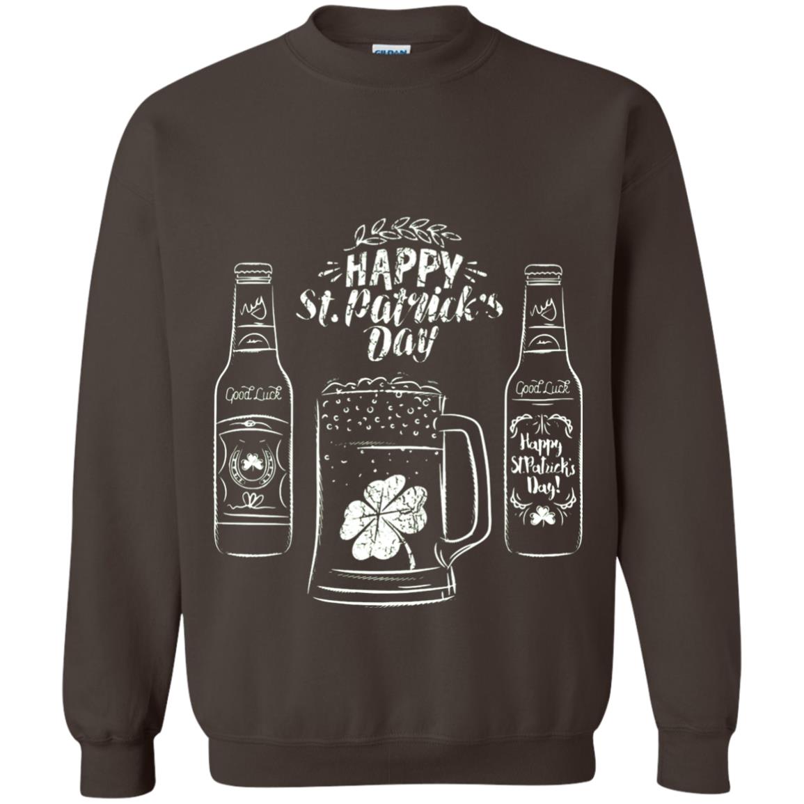 Happy St. Patrick_s Day Drinking Beer St Patrick_s Day T-shirt Dark Chocolate