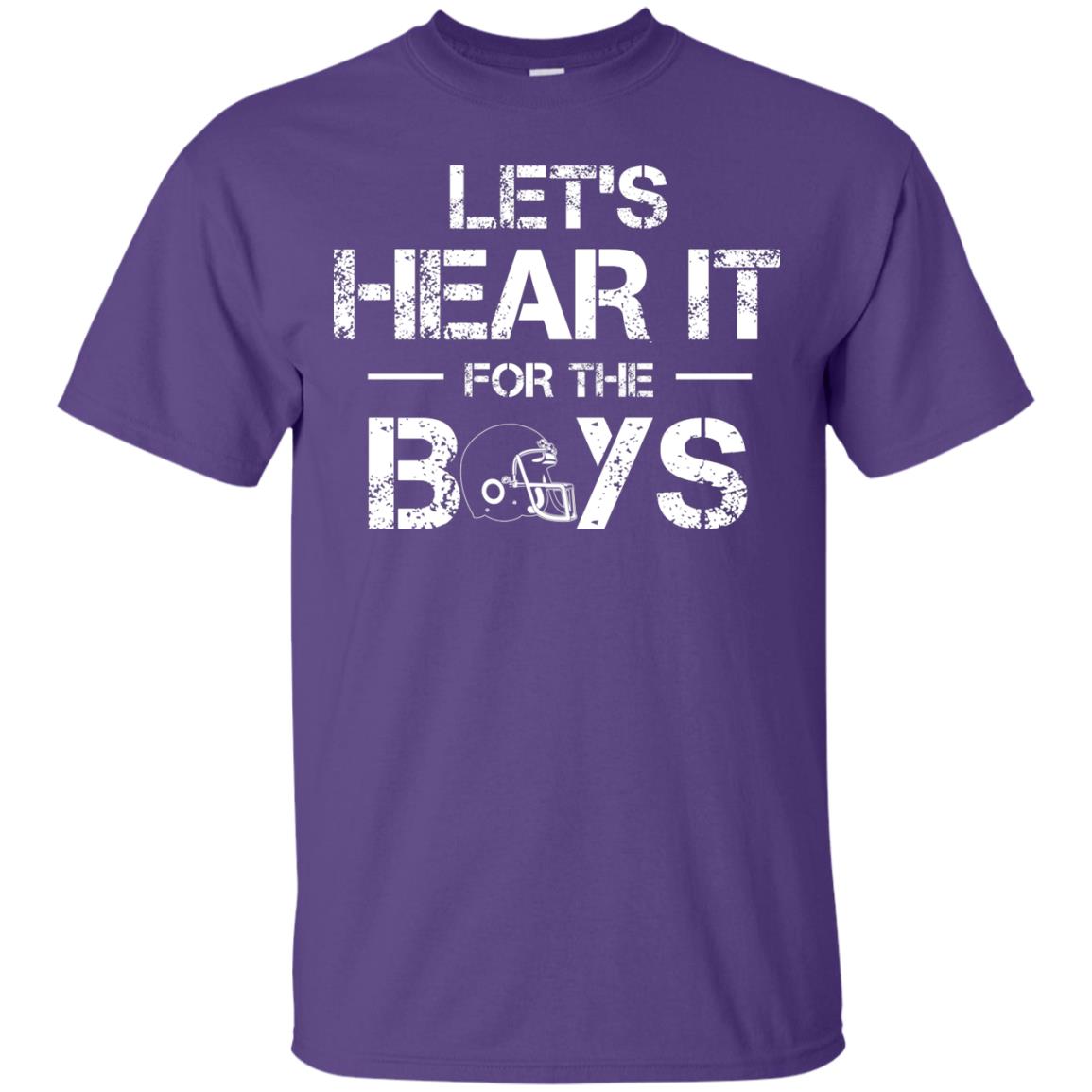 Let_s Hear It For The Boys Football Shirt Purple