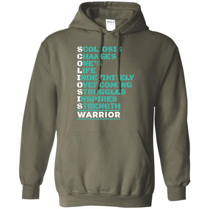 Changes One_s Life Indefinitely Overcoming Struggles Inspires Strength Coliosis Warrior Military Green