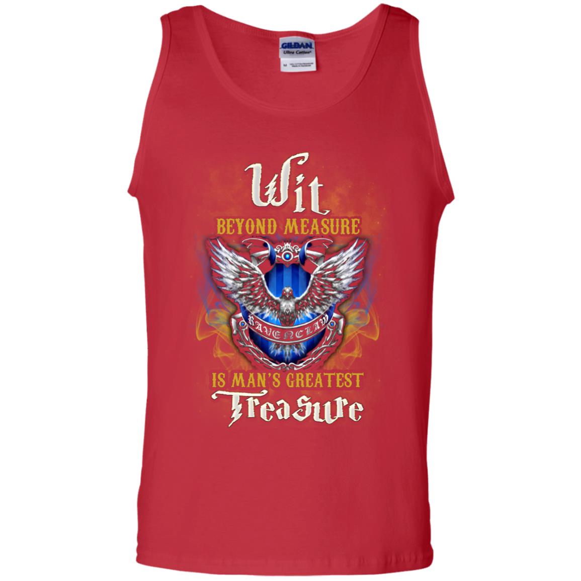 Wit Beyond Measure Is Man's Greatest Treasure Ravenclaw House Harry Potter Fan ShirtG220 Gildan 100% Cotton Tank Top