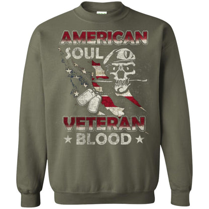 American Soul Veteran Blood Shirt Military Green
