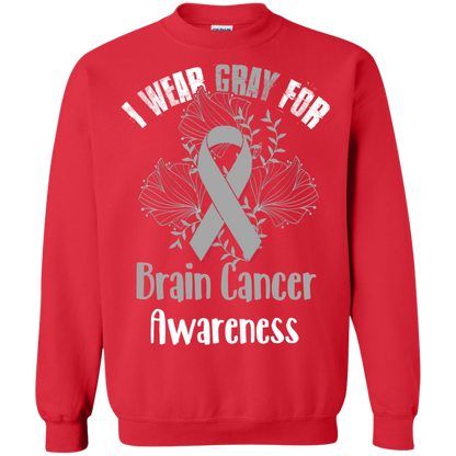 I Wear Gray For Brain Cancer Awareness T-shirt