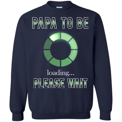 Papa To Be Loading Please Wait T-shirt Navy