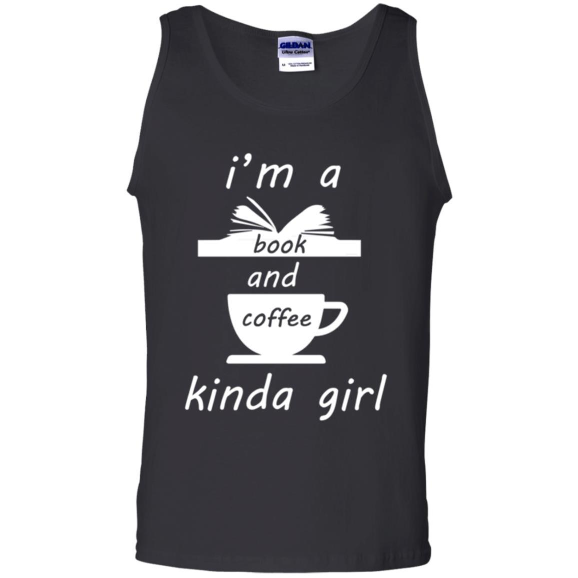 Book Lover T-shirt I'm A Book And Coffee Kinda Girl T-shirt Black