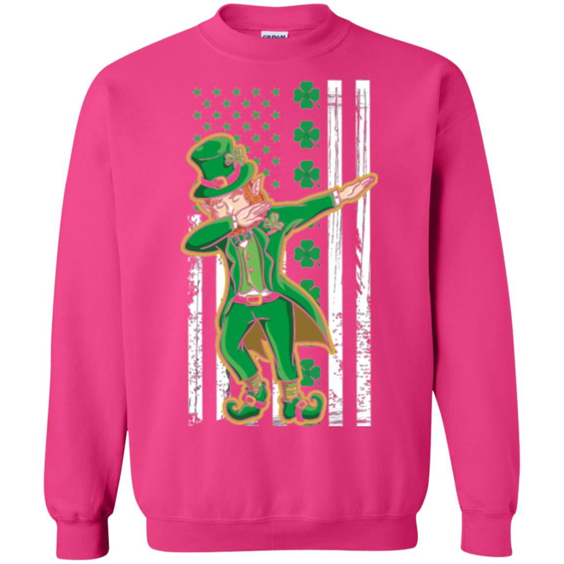 Dabbing Leprechaun St. Patrick's Day T-shirt Heliconia