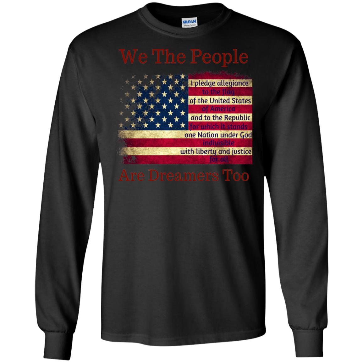 Americans We Are People Are Dreamers Too T-shirt Black