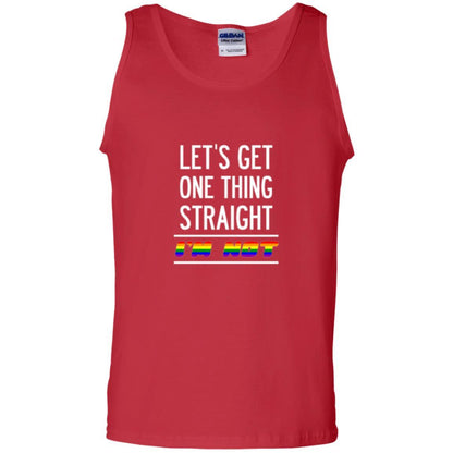 Lgbt T-shirt Let's Get One Thing Straight I'm Not Red