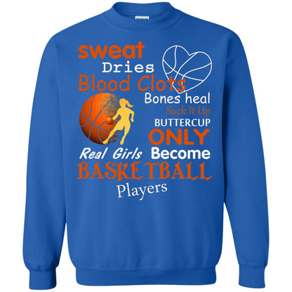 Basketball Shirt Real Girls Become Basketball Players Royal