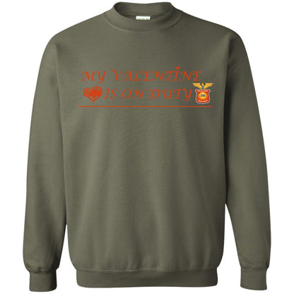 My Valentine Is On Duty Police Station Shirt Military Green